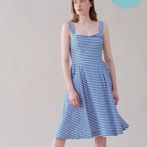 Emily and Fin Pippa Blue Stripe Dress